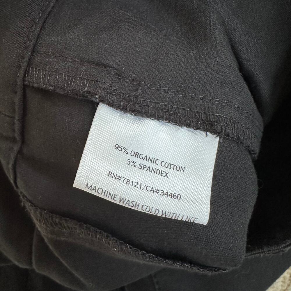 Eileen Fisher Black Cropped Sz Medium Straight Dress Pant Jean Capsule High Rise - Picture 7 of 7